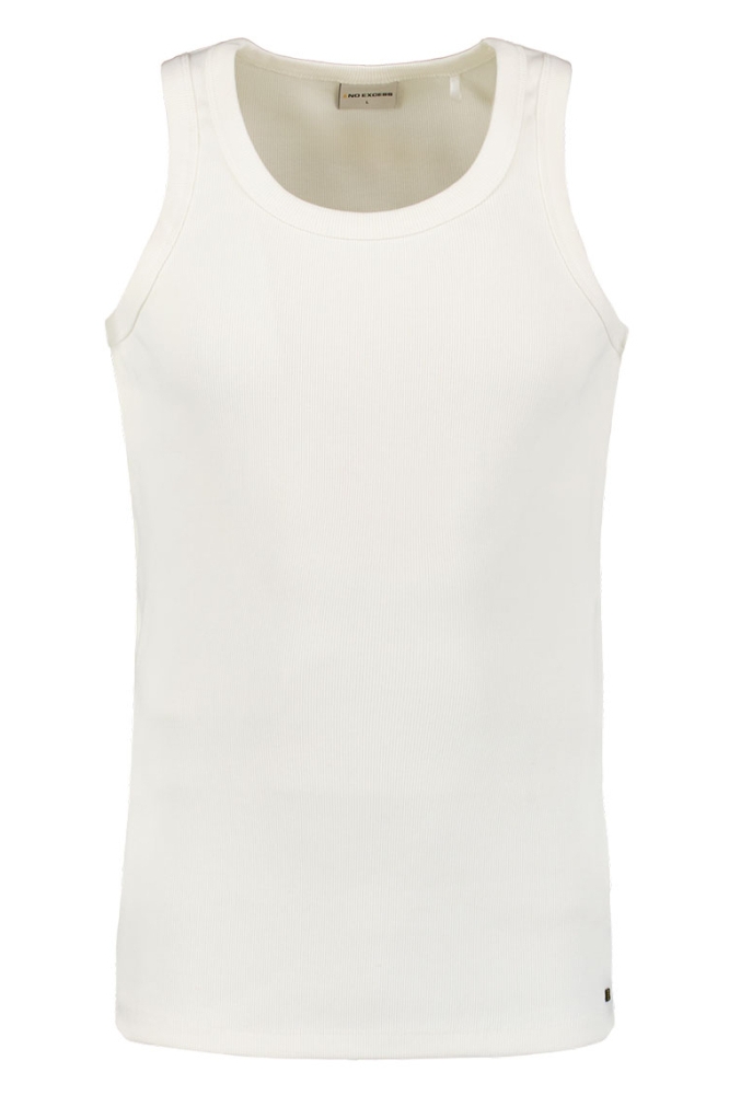 GERIBBELDE SINGLET 28350480 011 OFF WHITE